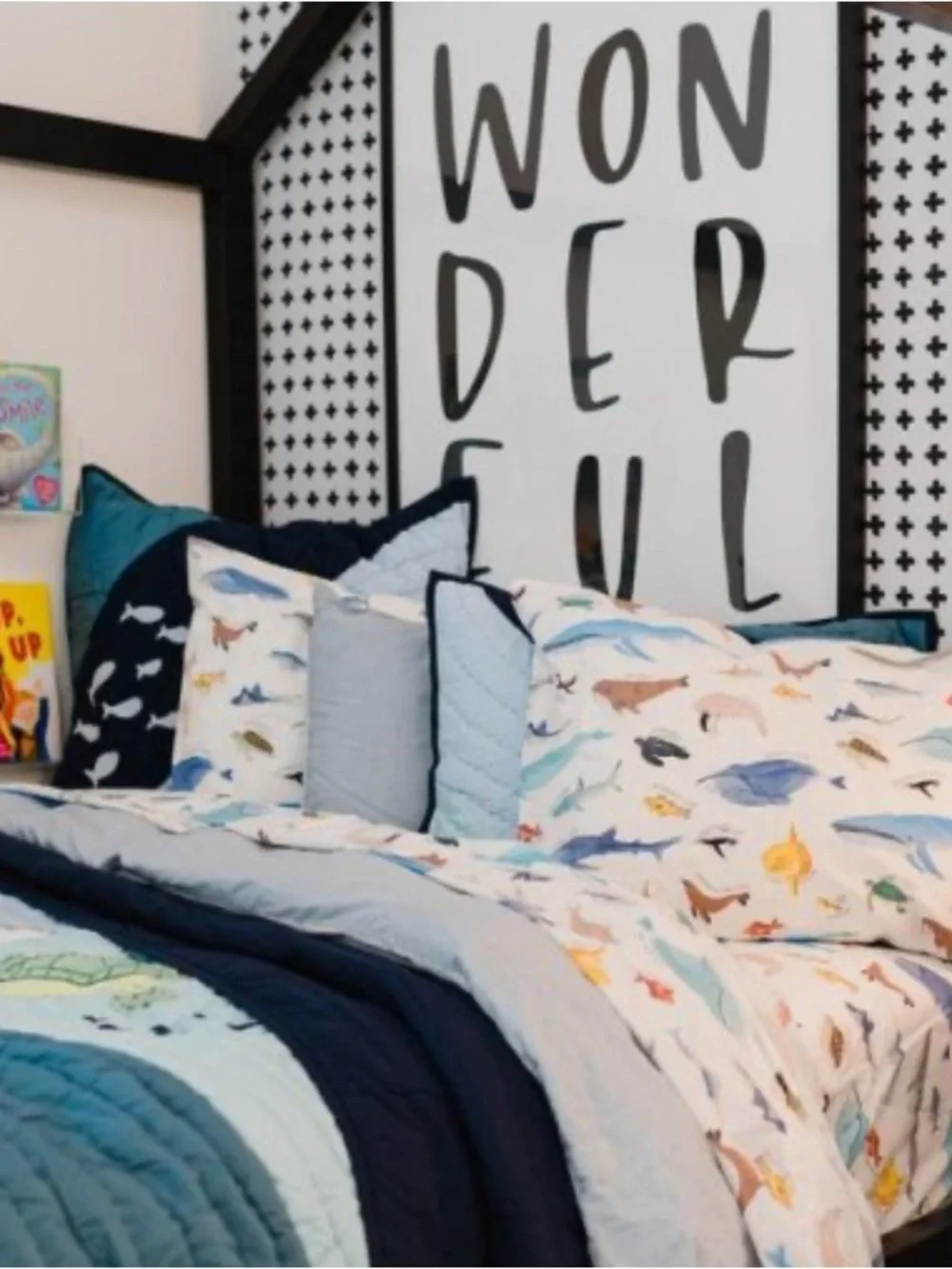Pottery Barn Kids Save the Seas Full Quilt, Sheet and Sham